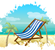 leżak plażowy, słoneczna pogoda